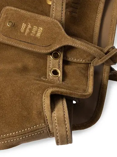 Miu Miu Women's Aventure Suede Shoulder Bag | Thumbnail 5