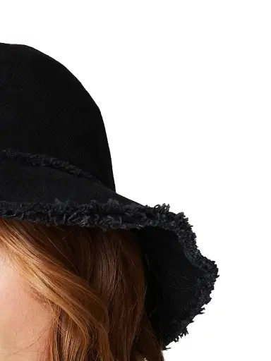 Miu Miu Women's Denim Bucket Hat - Black - Size Small | Thumbnail 2