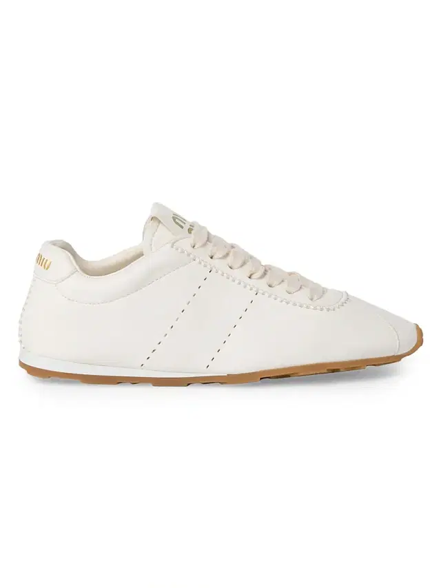 Women's Plume Nappa Leather Sneakers - White