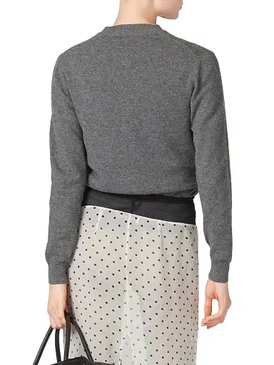 Miu Miu Women's Cashmere Knit Cardigan - Grey - Size 8 | Thumbnail 3 Miu Miu Women's Cashmere Knit Cardigan - Grey - Size 8 | Thumbnail 3