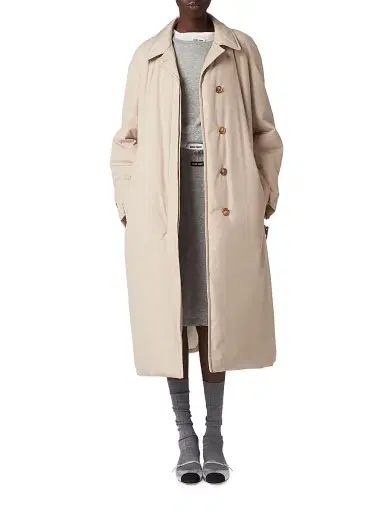 Miu Miu Women's Ribbed Jersey Skirt - Grey | Thumbnail 2