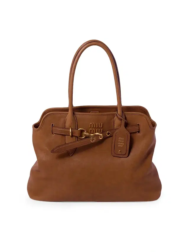 Miu Miu Women's Aventure Nappa Leather Shoulder Bag - Brown