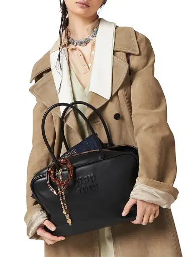Miu Miu Women's Leather Beau Shoulder Bag | Thumbnail 2 Miu Miu Women's Leather Beau Shoulder Bag | Thumbnail 2