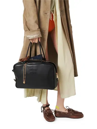 Miu Miu Women's Leather Beau Shoulder Bag | Thumbnail 8 Miu Miu Women's Leather Beau Shoulder Bag | Thumbnail 8