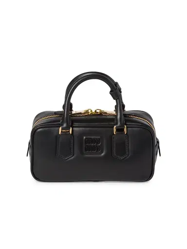 Miu Miu Women's Arcadie Leather Top Handle Bag | Thumbnail 1 Miu Miu Women's Arcadie Leather Top Handle Bag | Thumbnail 1