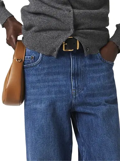 Miu Miu Women's Five-Pocket Denim Jeans - Blue | Thumbnail 5 Miu Miu Women's Five-Pocket Denim Jeans - Blue | Thumbnail 5