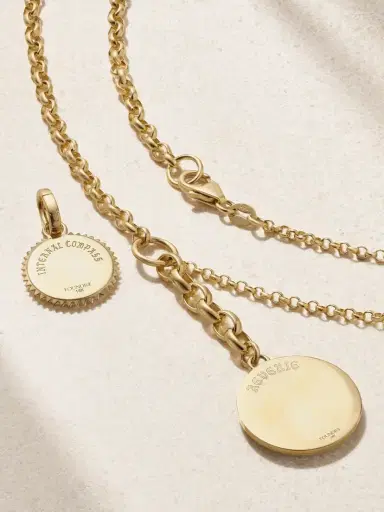 Foundrae Reverie & Internal Compass 18-karat Gold, Ceramic And Diamond Necklace | Thumbnail 3 Foundrae Reverie & Internal Compass 18-karat Gold, Ceramic And Diamond Necklace | Thumbnail 3