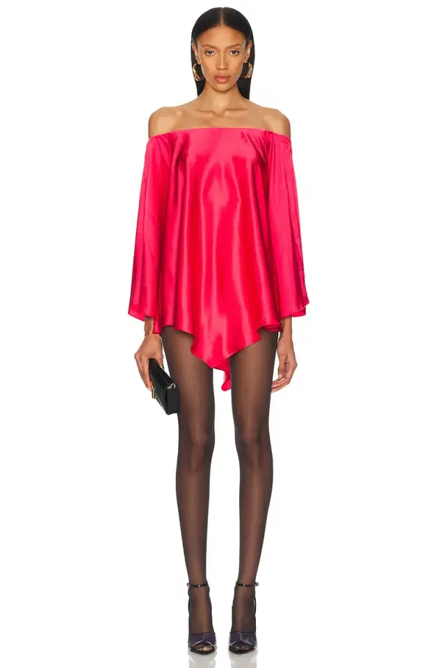 Alexandre Vauthier Satin Mini Dress