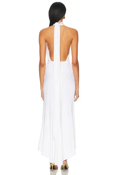 Alexandre Vauthier Halter Neck Midi Dress | Thumbnail 4 Alexandre Vauthier Halter Neck Midi Dress | Thumbnail 4
