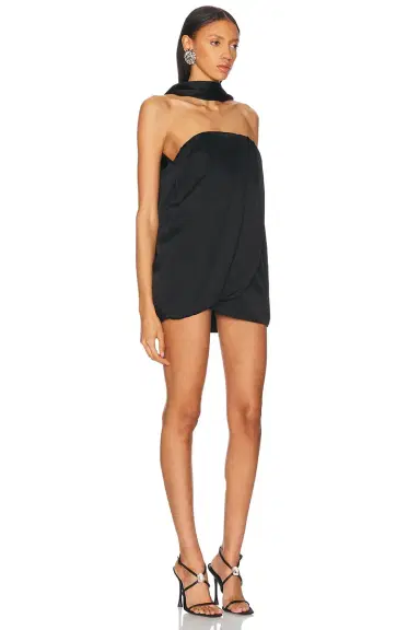 Alexandre Vauthier Crepe Satin Mini Dress | Thumbnail 2 Alexandre Vauthier Crepe Satin Mini Dress | Thumbnail 2