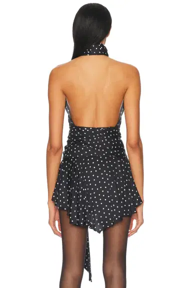 Alexandre Vauthier Polka Dot Sleeveless Blouse | Thumbnail 4