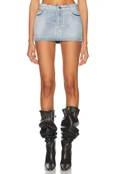 Alexandre Vauthier Denim Mini Skirt | Thumbnail 1