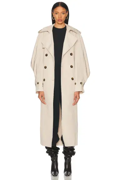 Alexandre Vauthier Taffeta Trench Coat | Thumbnail 2