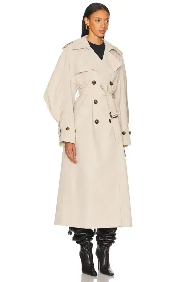 Alexandre Vauthier Taffeta Trench Coat | Thumbnail 3