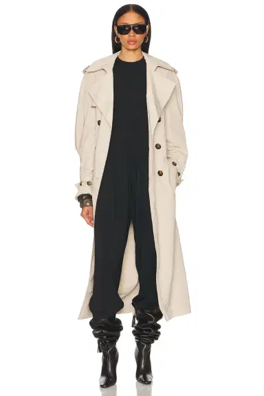 Alexandre Vauthier Taffeta Trench Coat | Thumbnail 5