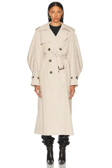 Alexandre Vauthier Taffeta Trench Coat | Thumbnail 1