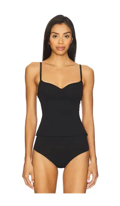 Fleur du Mal Scooped Neck Built-in Bra Cami | Thumbnail 2