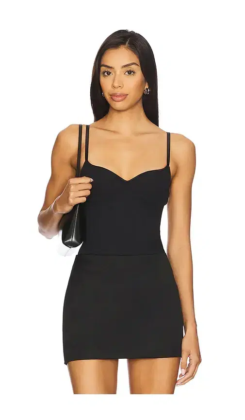 Scooped Neck Built-in Bra Cami