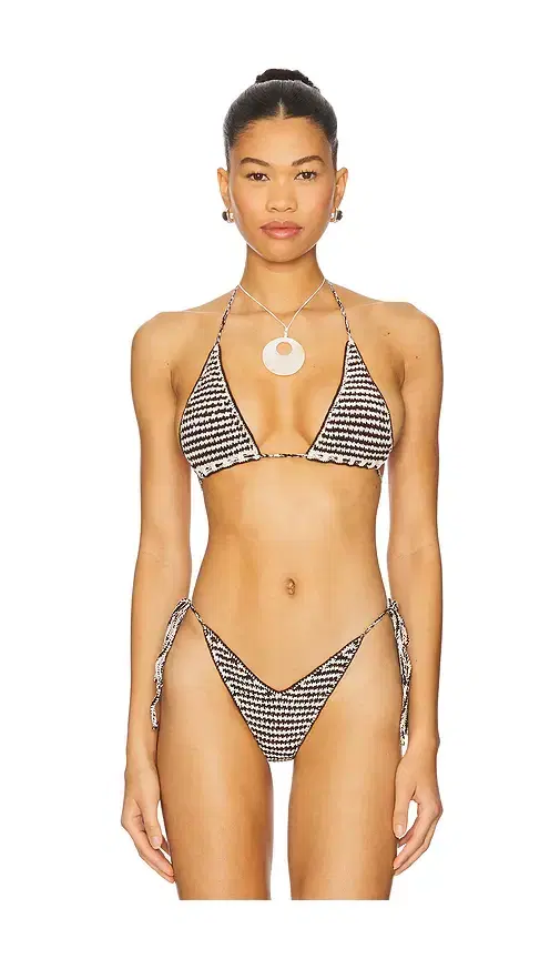 Indah Shilo Two-Color Triangle Bikini Top