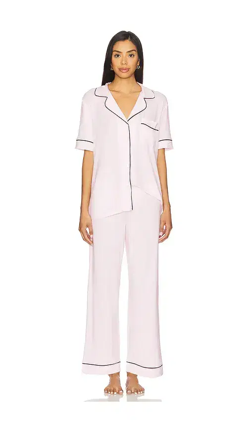 Gisele Short Sleeve Long Pj Set