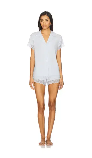Eberjey Malou The Lace Short Pj Set | Thumbnail 2