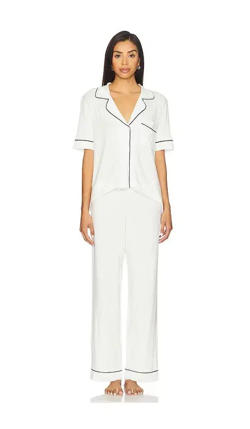 eberjey Gisele Short Sleeve Long Pj Set