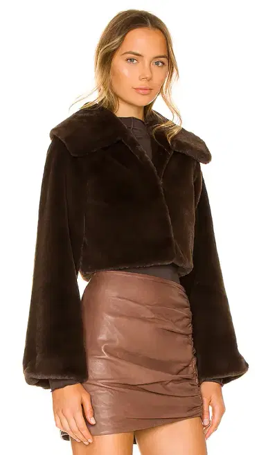 Camila Coelho Cleobella Cropped Faux Fur Jacket | Thumbnail 2 Camila Coelho Cleobella Cropped Faux Fur Jacket | Thumbnail 2