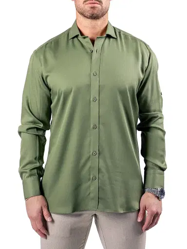 Maceoo Men's Berlin Resistance Shirt - Green | Thumbnail 2 Maceoo Men's Berlin Resistance Shirt - Green | Thumbnail 2