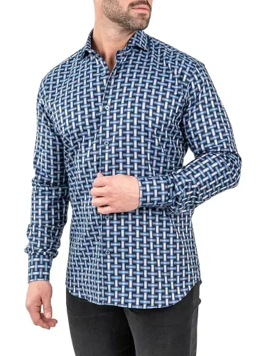 Maceoo Men's Einstein Jacq Digi Weave Shirt | Thumbnail 5 Maceoo Men's Einstein Jacq Digi Weave Shirt | Thumbnail 5