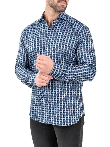Maceoo Men's Einstein Jacq Digi Weave Shirt | Thumbnail 8 Maceoo Men's Einstein Jacq Digi Weave Shirt | Thumbnail 8