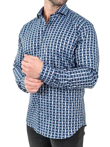 Maceoo Men's Einstein Jacq Digi Weave Shirt | Thumbnail 9 Maceoo Men's Einstein Jacq Digi Weave Shirt | Thumbnail 9