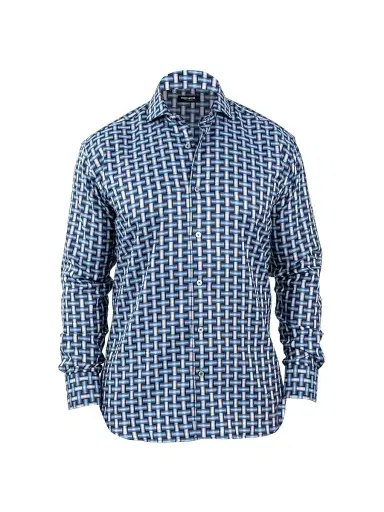 Maceoo Men's Einstein Jacq Digi Weave Shirt | Thumbnail 1 Maceoo Men's Einstein Jacq Digi Weave Shirt | Thumbnail 1