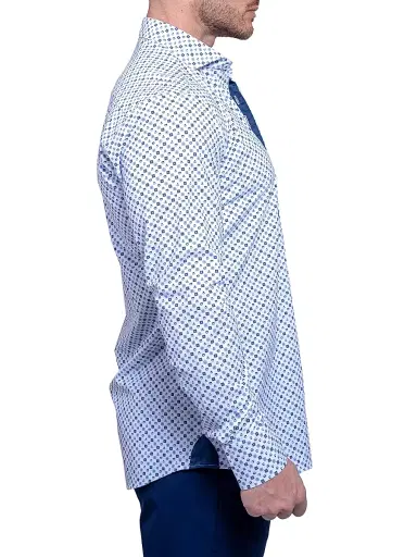 Maceoo Men's Einstein Resistance Shirt - Blue | Thumbnail 5 Maceoo Men's Einstein Resistance Shirt - Blue | Thumbnail 5