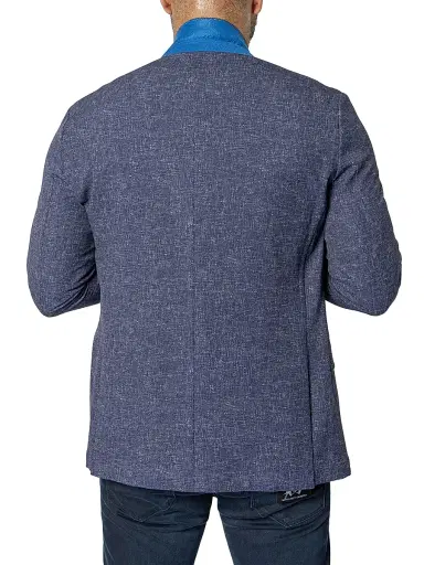 Maceoo Men's Unconstructed Descartes Blazer - Blue | Thumbnail 7 Maceoo Men's Unconstructed Descartes Blazer - Blue | Thumbnail 7