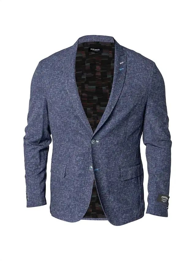 Maceoo Men's Unconstructed Descartes Blazer - Blue