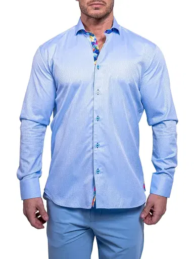 Maceoo Men's Einstein Resistance Shirt - Blue | Thumbnail 2 Maceoo Men's Einstein Resistance Shirt - Blue | Thumbnail 2