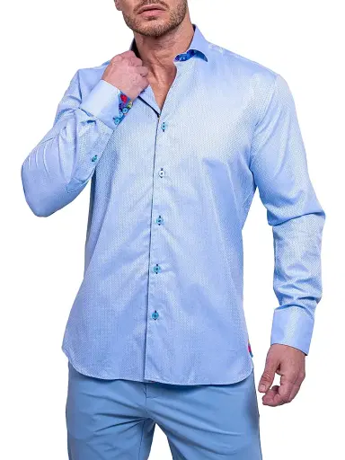 Maceoo Men's Einstein Resistance Shirt - Blue | Thumbnail 3 Maceoo Men's Einstein Resistance Shirt - Blue | Thumbnail 3