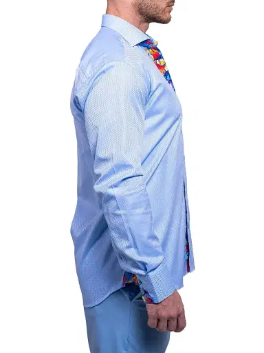 Maceoo Men's Einstein Resistance Shirt - Blue | Thumbnail 5 Maceoo Men's Einstein Resistance Shirt - Blue | Thumbnail 5