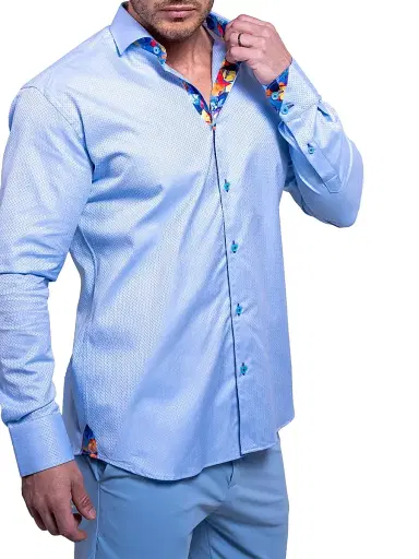 Maceoo Men's Einstein Resistance Shirt - Blue | Thumbnail 6 Maceoo Men's Einstein Resistance Shirt - Blue | Thumbnail 6