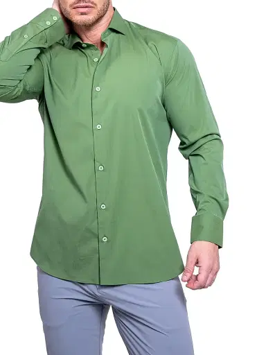 Maceoo Men's Einstein Aristocrat Luxe Stretch Shirt - Green - Size XXXXL | Thumbnail 3
