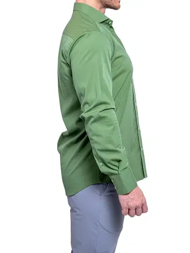 Maceoo Men's Einstein Aristocrat Luxe Stretch Shirt - Green - Size XXXXL | Thumbnail 5