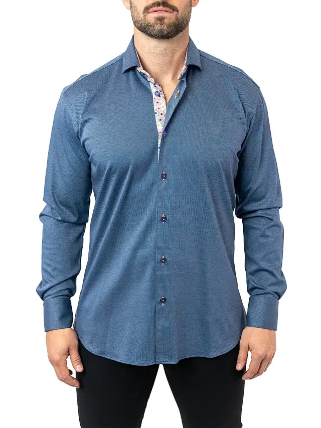 Men's Einstein Stretch Shirt - Blue Men's Einstein Stretch Shirt - Blue