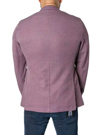 Maceoo Men's Unconstructed French Blazer - Red | Thumbnail 3 Maceoo Men's Unconstructed French Blazer - Red | Thumbnail 3