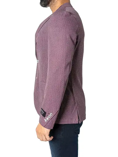 Maceoo Men's Unconstructed French Blazer - Red | Thumbnail 4 Maceoo Men's Unconstructed French Blazer - Red | Thumbnail 4