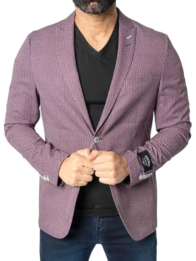 Maceoo Men's Unconstructed French Blazer - Red | Thumbnail 6 Maceoo Men's Unconstructed French Blazer - Red | Thumbnail 6