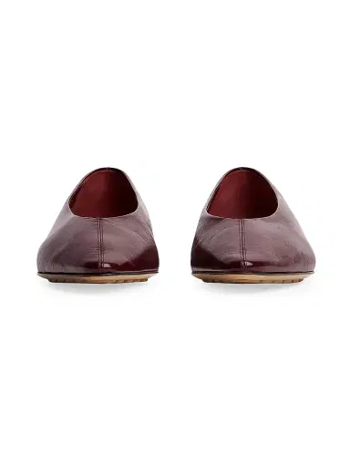 Bottega Veneta Women's Pointed-Toe Patent Leather Ballet Flats | Thumbnail 2