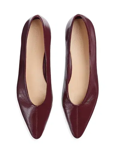 Bottega Veneta Women's Pointed-Toe Patent Leather Ballet Flats | Thumbnail 4