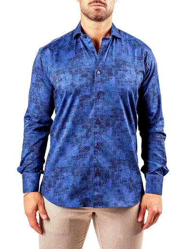 Maceoo Men's Einstein Resistance Shirt - Blue | Thumbnail 2 Maceoo Men's Einstein Resistance Shirt - Blue | Thumbnail 2