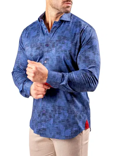 Maceoo Men's Einstein Resistance Shirt - Blue | Thumbnail 3 Maceoo Men's Einstein Resistance Shirt - Blue | Thumbnail 3