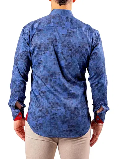 Maceoo Men's Einstein Resistance Shirt - Blue | Thumbnail 5 Maceoo Men's Einstein Resistance Shirt - Blue | Thumbnail 5